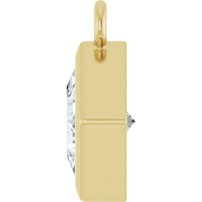 3/8 CT Lab-Grown Diamond Dangle, 7 mm x 7 mm