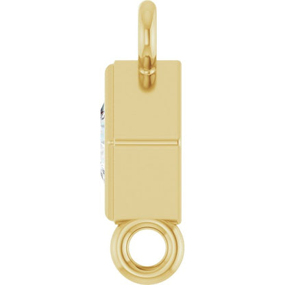 1/10 CTW Lab-Grown Diamond Link, 4.75 mm x 4.75 mm