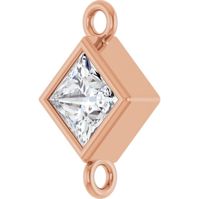 1/4 CTW Lab-Grown Diamond Link, 6.25 mm x 6.25 mm