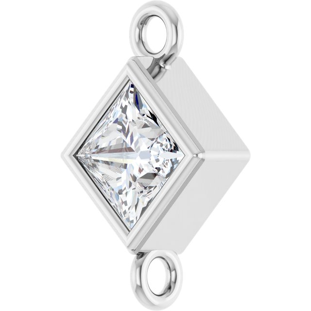 1/4 CTW Lab-Grown Diamond Link, 6.25 mm x 6.25 mm