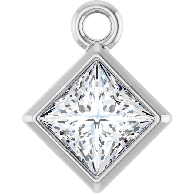 1/4 CT Natural Diamond Dangle, 6.25 mm x 6.25 mm