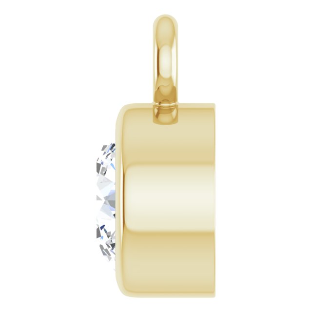 1/6 CT Natural Diamond Dangle, 4.04 mm x 5.99 mm
