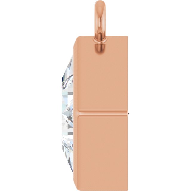 1/2 CT Natural Diamond Dangle, 7.74 mm x 9.53 mm