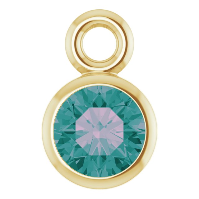 Lab-Grown Alexandrite Dangle, 3.5 mm x 5.5 mm