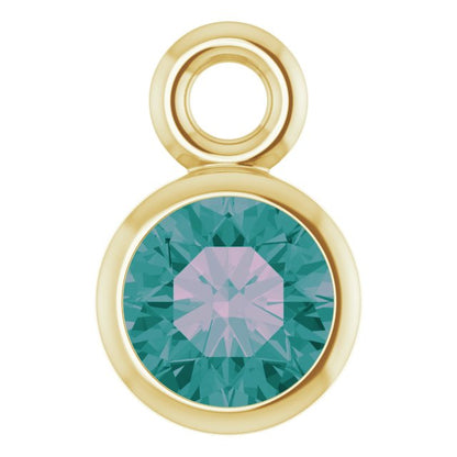 Lab-Grown Alexandrite Dangle, 3.5 mm x 5.5 mm