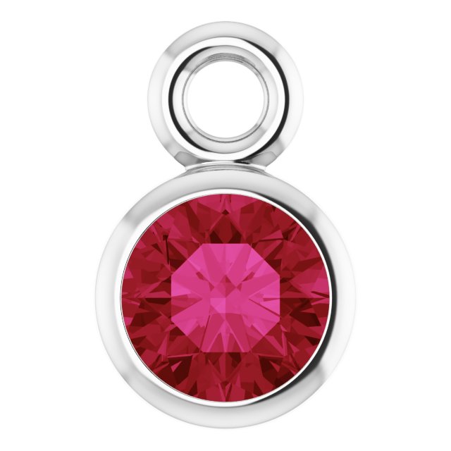 Natural Ruby Dangle, 3.5 mm x 5.5 mm