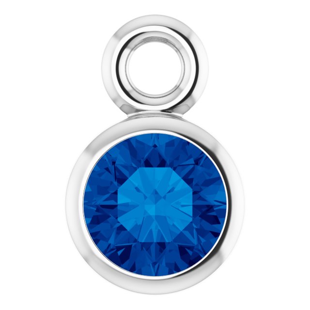 Natural Blue Sapphire Dangle, 3.5 mm x 5.5 mm