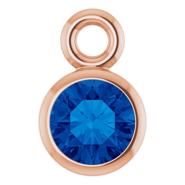 Natural Blue Sapphire Dangle, 3.5 mm x 5.5 mm