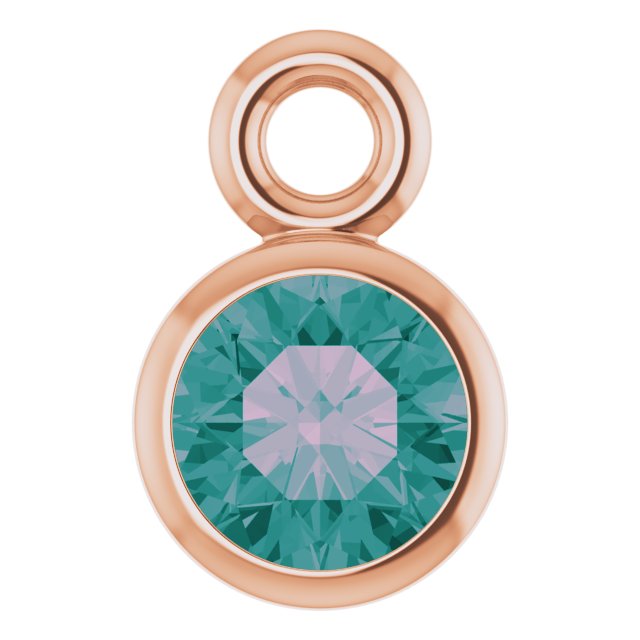 Lab-Grown Alexandrite Dangle, 3.5 mm x 5.5 mm