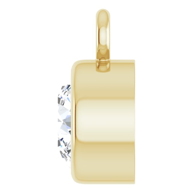 1/4 CT Natural Diamond Dangle, 4.8 mm x 6.7 mm