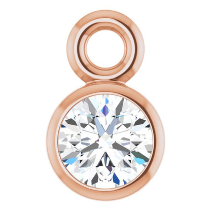 .07 CT Natural Diamond Dangle, 3.2 mm x 5.2 mm