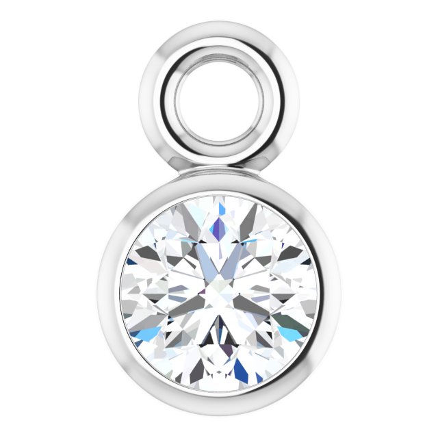 .07 CT Natural Diamond Dangle, 3.2 mm x 5.2 mm