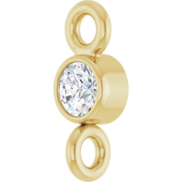 .03 CT Natural Diamond Link, 2.6 mm x 6.4 mm