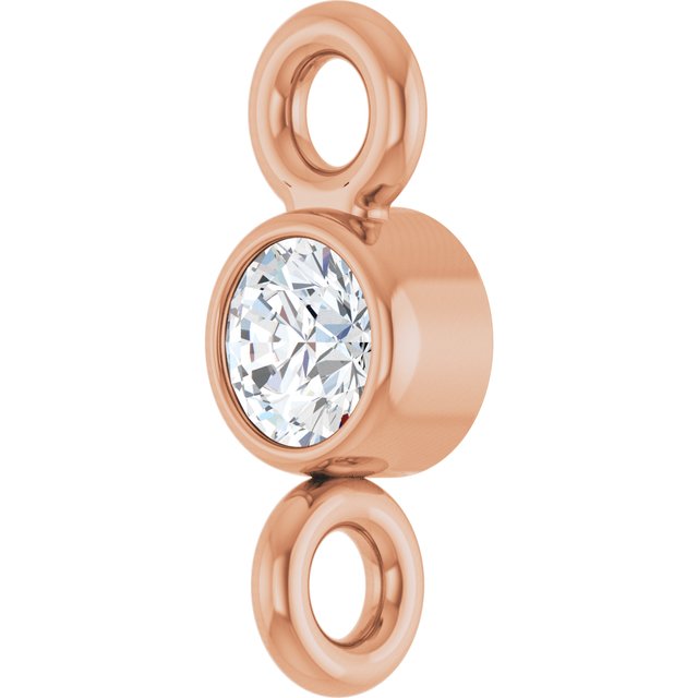 .03 CT Natural Diamond Link, 2.6 mm x 6.4 mm