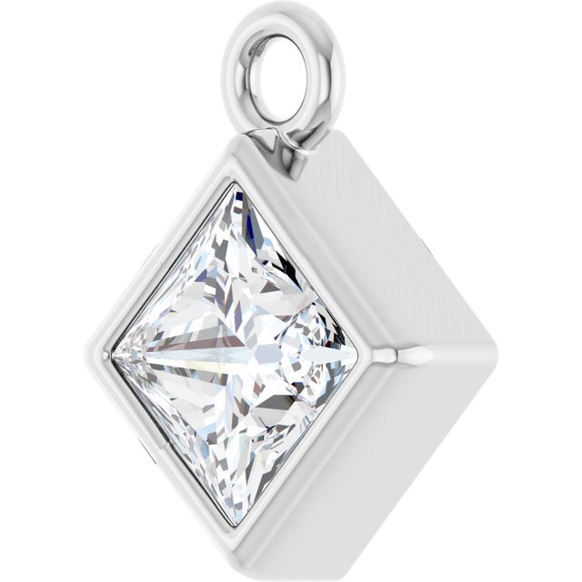 1/4 CT Natural Diamond Dangle, 6.25 mm x 6.25 mm