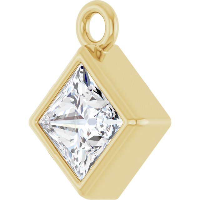 1/4 CT Natural Diamond Dangle, 6.25 mm x 6.25 mm