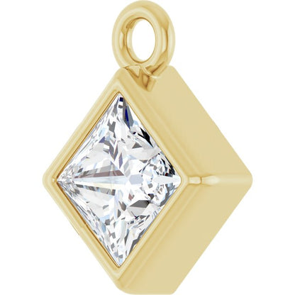 1/4 CT Natural Diamond Dangle, 6.25 mm x 6.25 mm