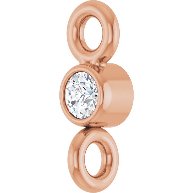.015 CT Natural Diamond Link, 2.1 mm x 6 mm