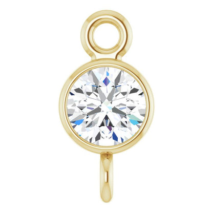 1/8 CT Lab-Grown Diamond Link, 3.9 mm x 7.7 mm
