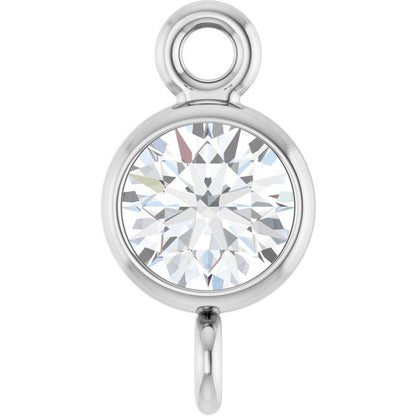 1/6 CT Lab-Grown Diamond Link, 4.3 mm x 8.1 mm