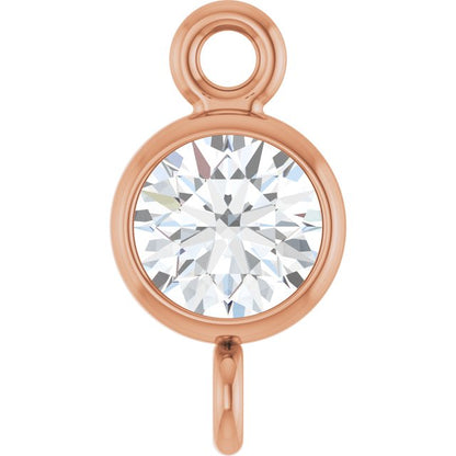 1/6 CT Natural Diamond Link, 4.3 mm x 8.1 mm