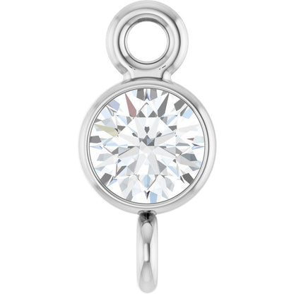 1/10 CT Natural Diamond Link, 3.5 mm x 7.4 mm