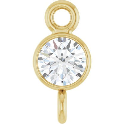1/10 CT Natural Diamond Link, 3.5 mm x 7.4 mm