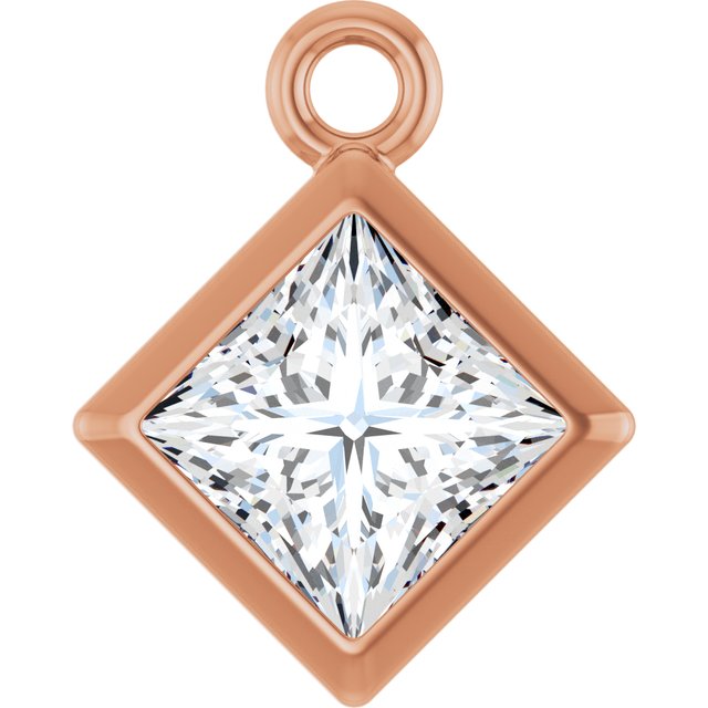 3/8 CT Lab-Grown Diamond Dangle, 7 mm x 7 mm