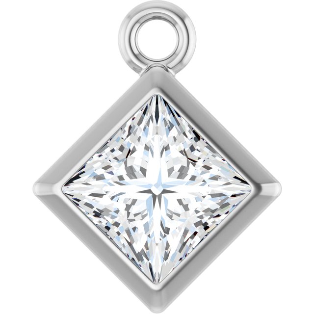 3/8 CT Lab-Grown Diamond Dangle, 7 mm x 7 mm