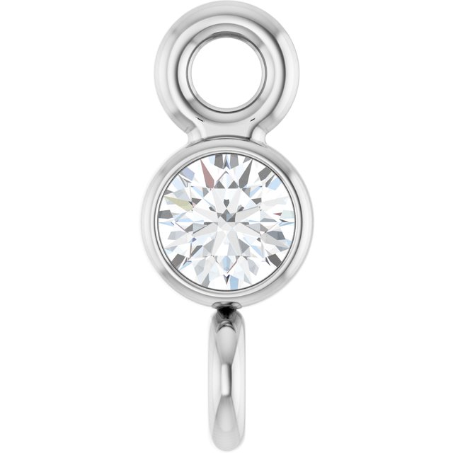.03 CT Natural Diamond Link, 2.6 mm x 6.4 mm
