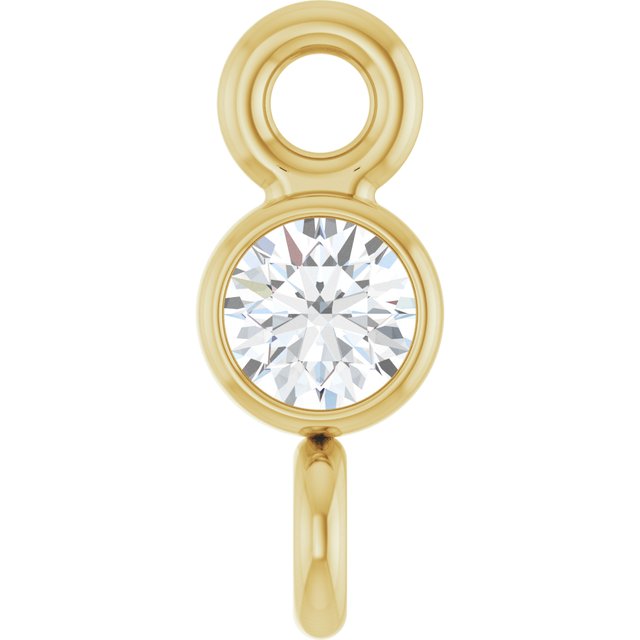 .03 CT Natural Diamond Link, 2.6 mm x 6.4 mm