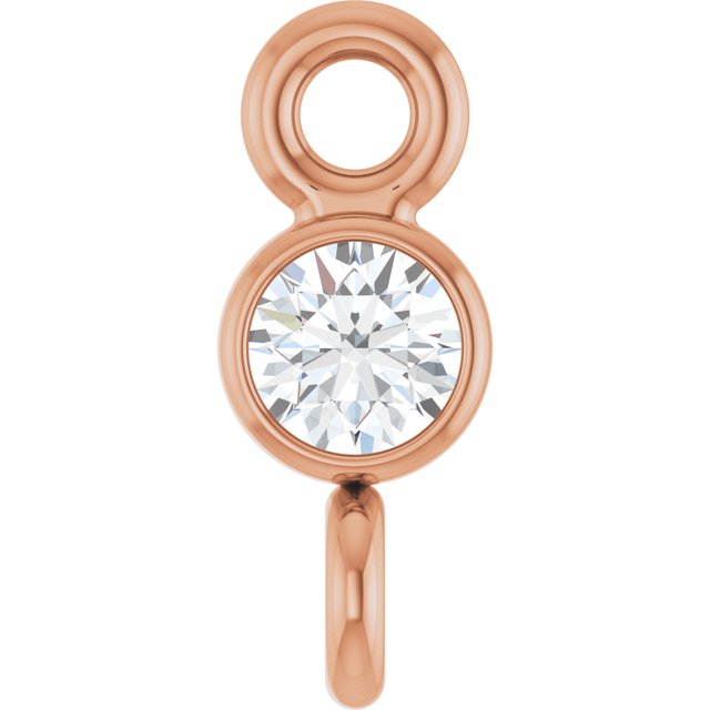 .03 CT Natural Diamond Link, 2.6 mm x 6.4 mm