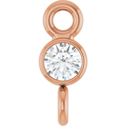 .03 CT Natural Diamond Link, 2.6 mm x 6.4 mm
