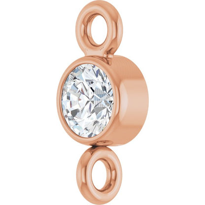 .07 CT Natural Diamond Link, 3.2 mm x 7.2 mm