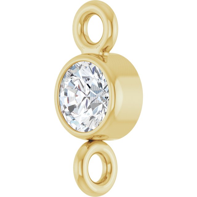 .07 CT Natural Diamond Link, 3.2 mm x 7.2 mm