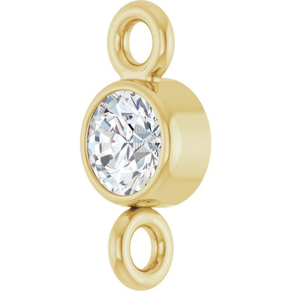 .07 CT Natural Diamond Link, 3.2 mm x 7.2 mm