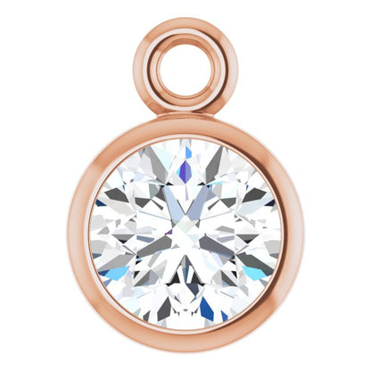 1/4 CT Natural Diamond Dangle, 4.8 mm x 6.7 mm