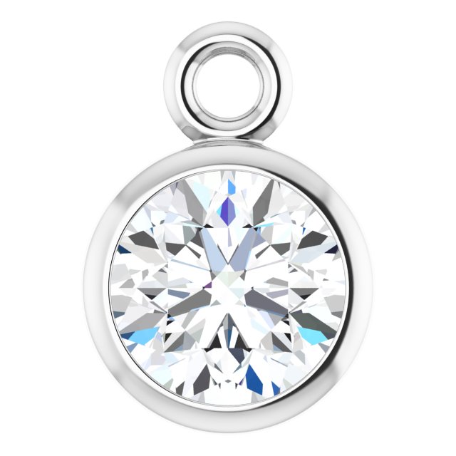 1/4 CT Natural Diamond Dangle, 4.8 mm x 6.7 mm