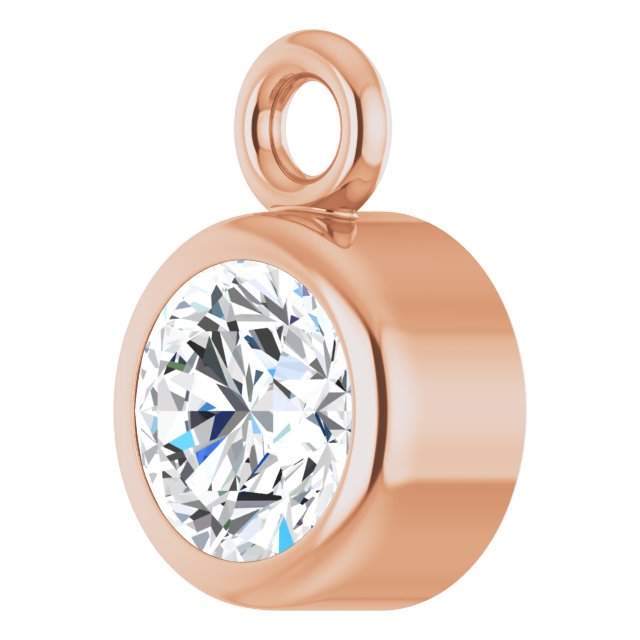 1/6 CT Natural Diamond Dangle, 4.04 mm x 5.99 mm