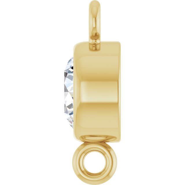 1/4 CT Natural Diamond Link, 4.7 mm x 8.6 mm