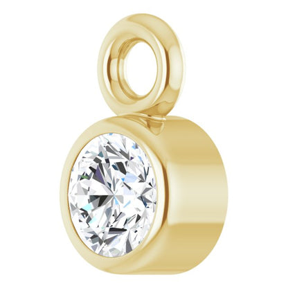 .06 CT Natural Diamond Dangle, 3 mm x 5 mm