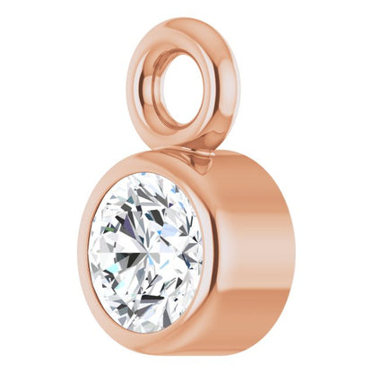 .06 CT Natural Diamond Dangle, 3 mm x 5 mm
