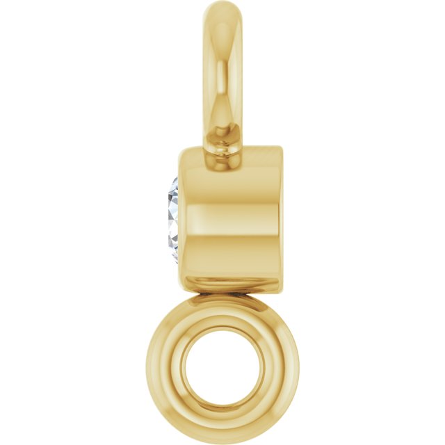 .015 CT Natural Diamond Link, 2.1 mm x 6 mm