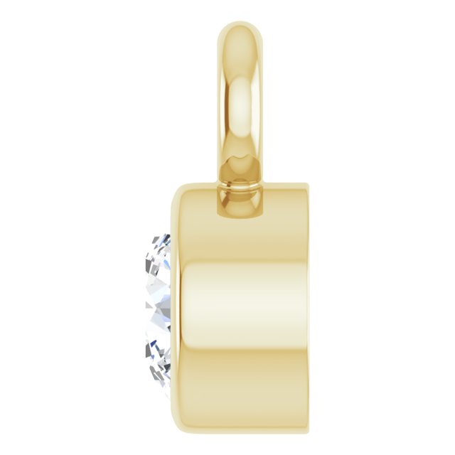 .06 CT Natural Diamond Dangle, 3 mm x 5 mm