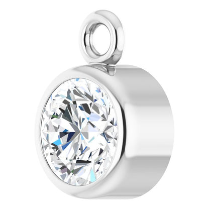 1/4 CT Natural Diamond Dangle, 4.8 mm x 6.7 mm