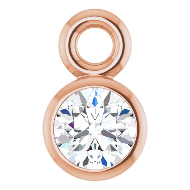 .06 CT Natural Diamond Dangle, 3 mm x 5 mm