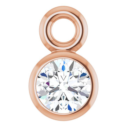 .06 CT Natural Diamond Dangle, 3 mm x 5 mm