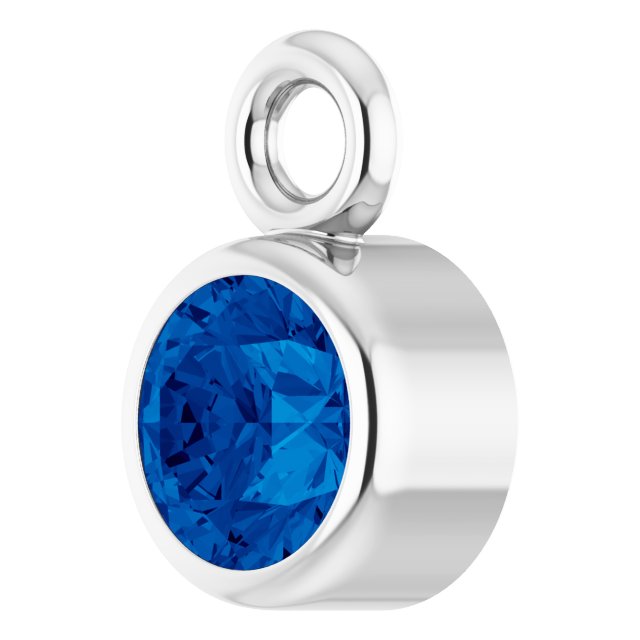 Natural Blue Sapphire Dangle, 3.5 mm x 5.5 mm