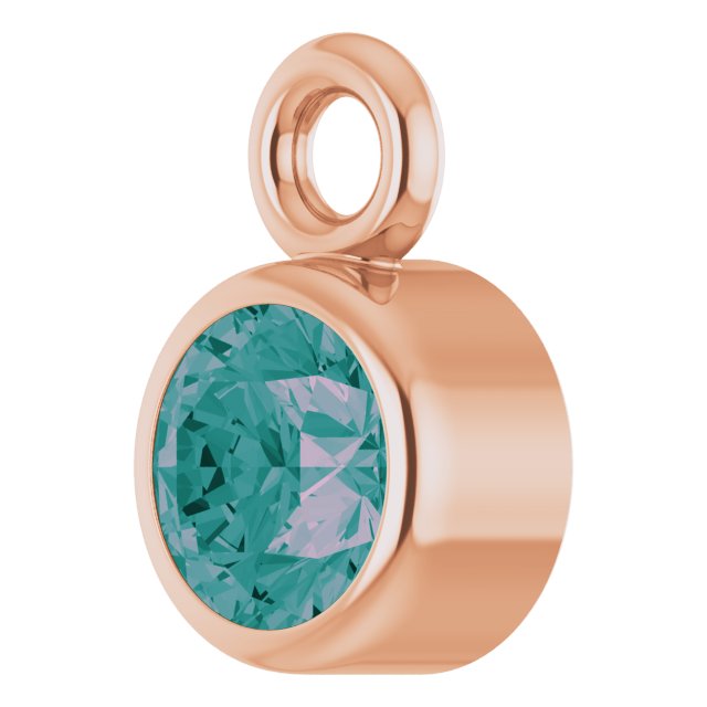 Lab-Grown Alexandrite Dangle, 3.5 mm x 5.5 mm