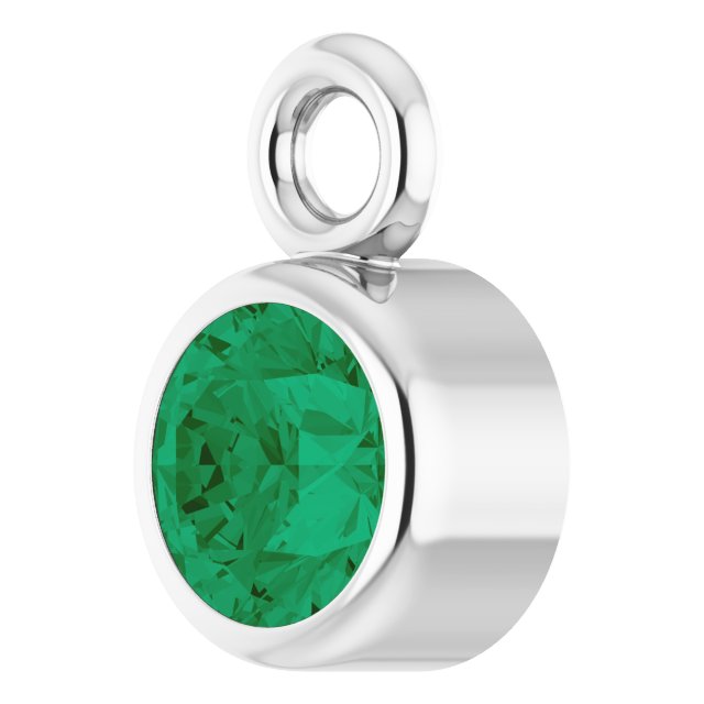 Natural Emerald Dangle, 3.5 mm x 5.5 mm
